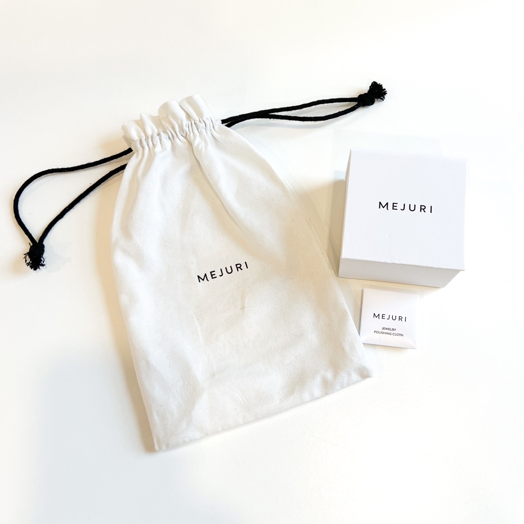 Mejuri Dust Bag Ring Box Jewelry Polishing Cloth